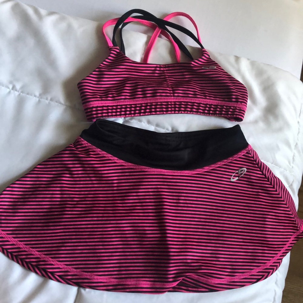 Skirt and top set.